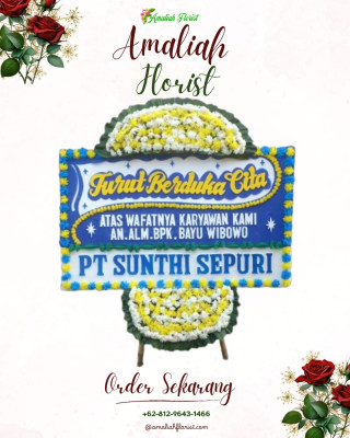 Papan Bunga Duka di Wek Iii
